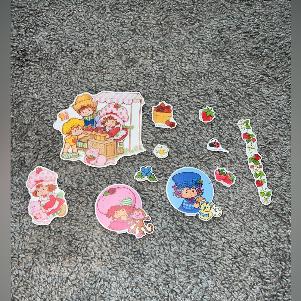 3 for $12 Cute Strawberry Shortcake Themed Stickers